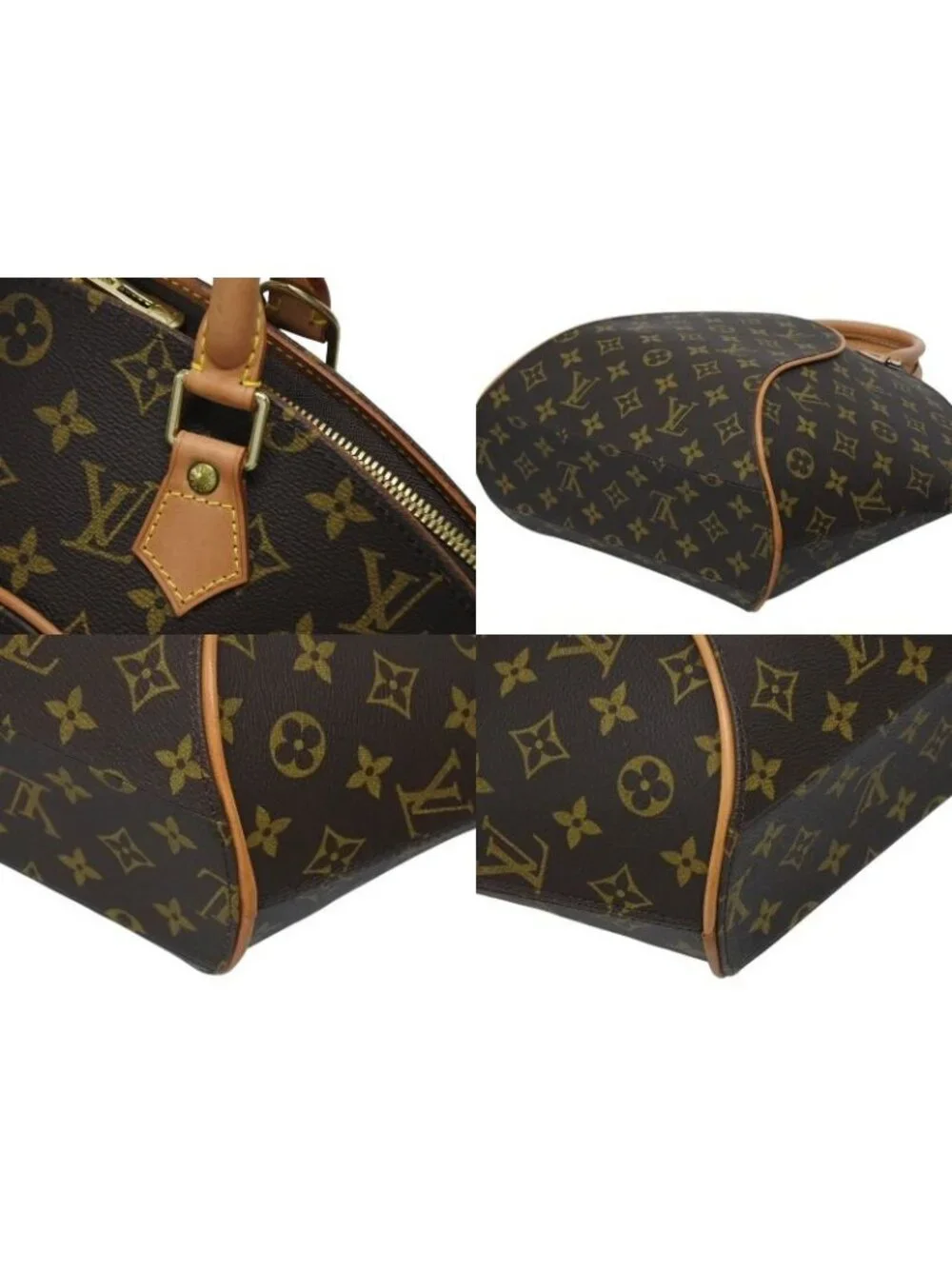 Louis Vuitton Handbag Ellipse MM Monogram Gold